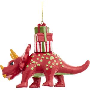 Kurt Adler Red Dinosaur Ornament, 4.5"