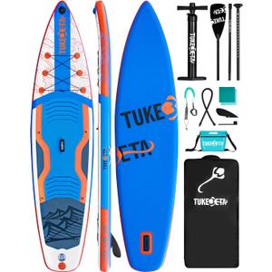 Inflatable Stand Up Paddle Board with SUP Accessories, 11'X33 Blow Up Paddle Boards for Adults and Youth of All Skill Levels, 430lbs Capacity SUP Paddle Board (Blue)