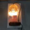 Dimmable Flower Candle Warmer Lamp, Gold Candle Warmer with Timer & 4Bulbs, Womens Gifts for Christmas Birthday, Unique Home Decor for Bedroom Living Room Decor Aesthetic