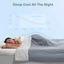 ACCURATEX Cooling Comforter King/Cal King Size, Q-max>0.45 Arc-Chill Cooling Blanket for Hot Sleepers, Lightweight Cool Blankets for Night Sweats, Silky Breathable Summer Cool Comforter,Ivory(104x90)