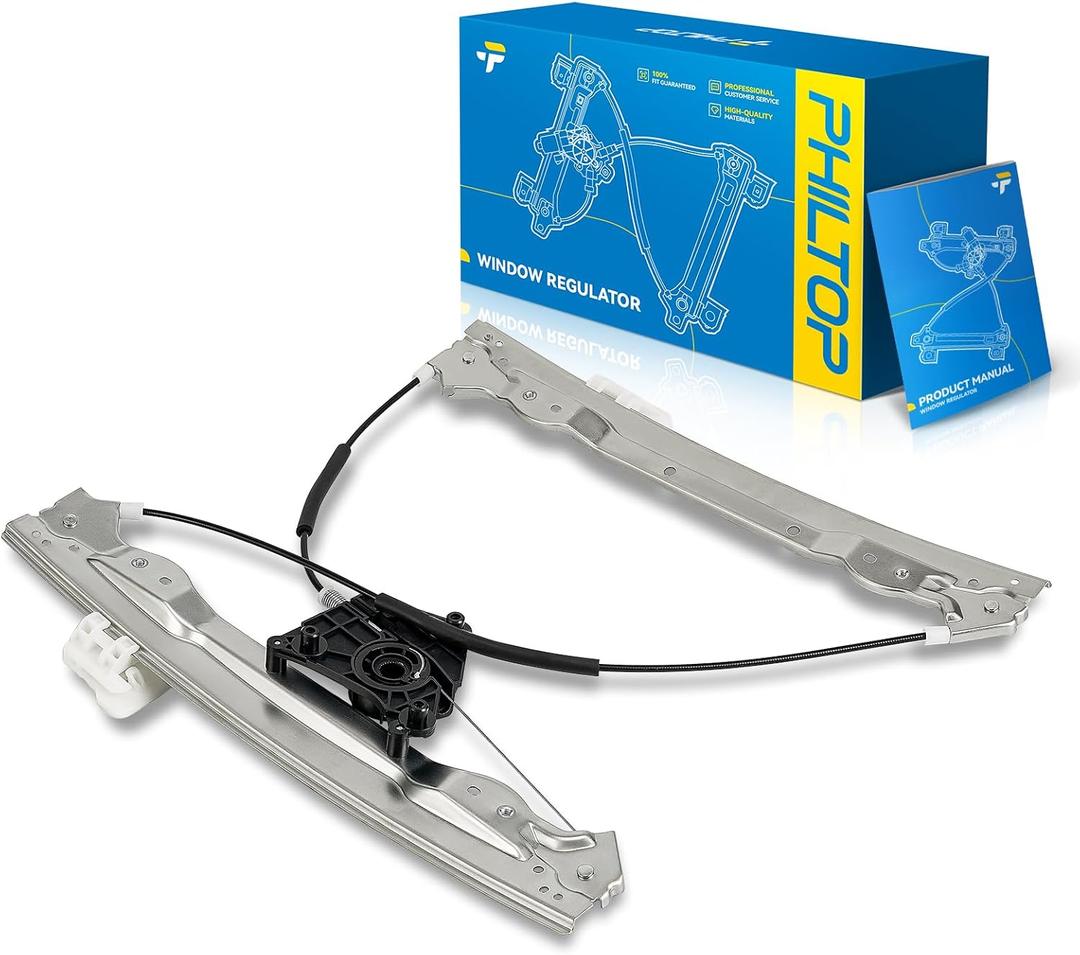PHILTOP Front Left Power Window Regulator for Avenger Sedan 11-14(Power)