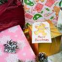 LaRibbons Christmas Wrapping Paper Set, Snowflake & Reindeer & Gingerbread Man Design with Gift Bow & Ribbons & Tags, Perfect for Christmas, Winter Party, 30 Inch X 10 Feet (4Rolls, 100 sq.ft.ttl.)