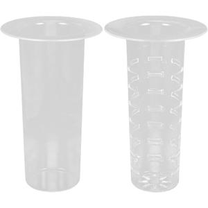 BESTOYARD Acrylic Ice Cylinder and Fruit Infuser for 1 Gallon Drink Dispenser with Pulp Filter Compatible with Glass and Square Beverage Containers 9.29 Inch