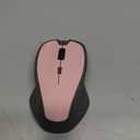 Azmall Wireless Bluetooth Mouse for MacBook, Laptop, iPad Air/Pro, Rechargeable Silent Optical Mouse with Jiggler, Dual Mode Bluetooth 5.2/3.0 & 2.4G USBA/USBC Type-C Receiver (Pink) (Missing Pieces)