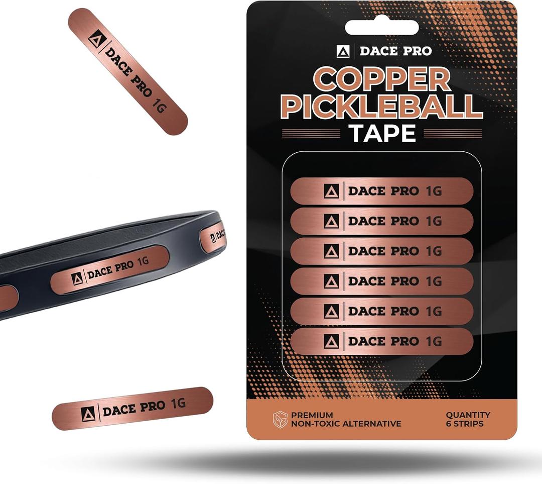Copper Pickleball Paddle Weights 1g Precision Strips, Pickleball Weights for Paddles, Pickleball Tungsten Tape & Lead Tape Alternative for Paddle Balance, Sweet Spot Control (Lead-Free)