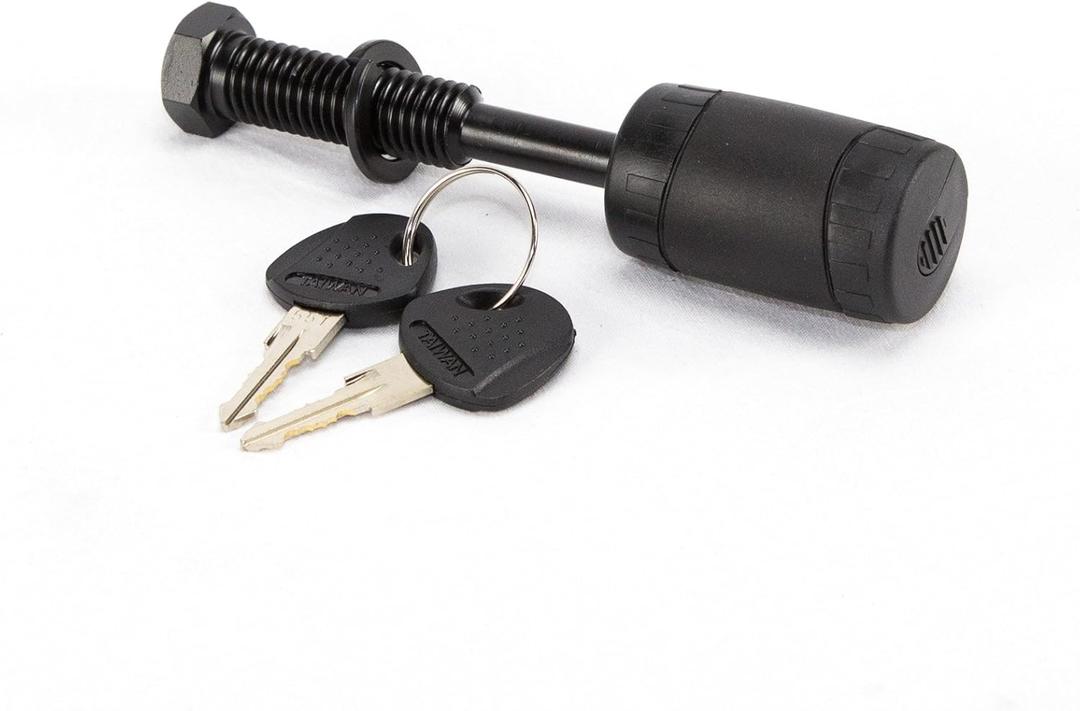 Advantage Heininger Threaded 1.25" & 2" Receiver Hitch Lock, Anti-Wobble, Weather Resistant, 1/2" Pin, Fits Class I-IV, Secure Bike Rack & Trailer, Easy Install, Compatible with Advantage SportsRack