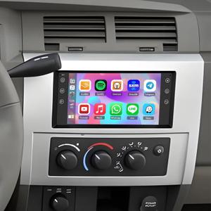 Car Radio Stereo for Dodge Dakota 2005-2011 with CarPlay Android Auto,7 Inch HD Touchscreen Radio Android 14 AHD Camera/GPS/MIC 2GB +32GB Car Radio Receiver