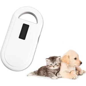 Rechargeable EMID Animal Handheld Reader, Pet Microchip Scanner, Cat Chip Reader Identification with USB Connect, Stable OLED Display and Data Storage, for Animal/Pet/Dog/Cat/Pig