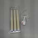 GenSwin Flameless Taper Candles with Remote Timer, Real Wax LED Flickering Candlesticks Battery Operated 3D Wick for Wedding, Party, Home(Ivory, 9.84", Set of 3)