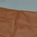 JOJUSIS Modern Leather Throw Pillow Cover for Couch Sofa Bed 12 x 20 Inch 100% Faux Leather Orange Brown