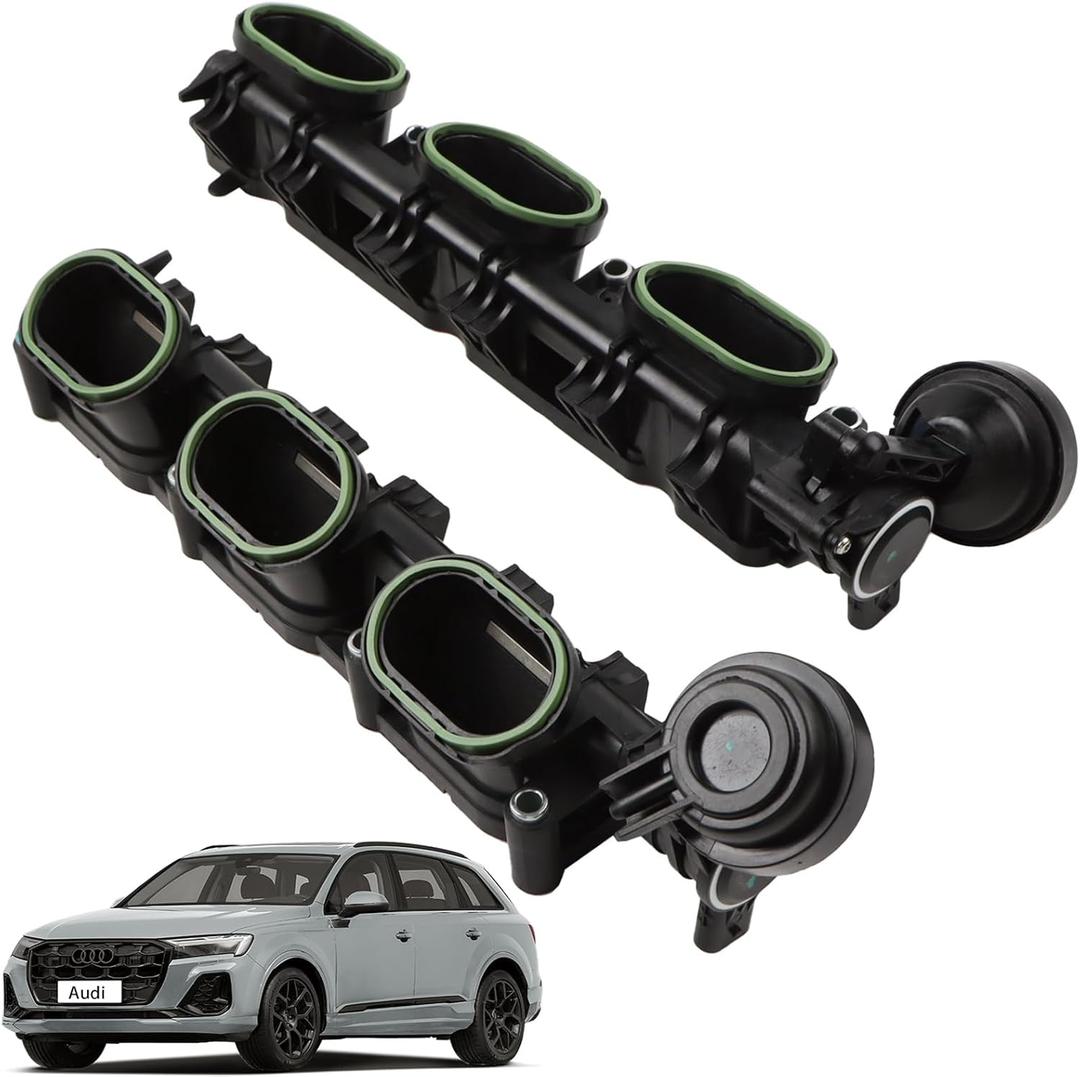 MUCO Engine Intake Manifold 06E133109AN 06E133110AN Left Right Compatible with Audi A6 A7 A8 20162018 For Audi Q7 20172019 3.0L