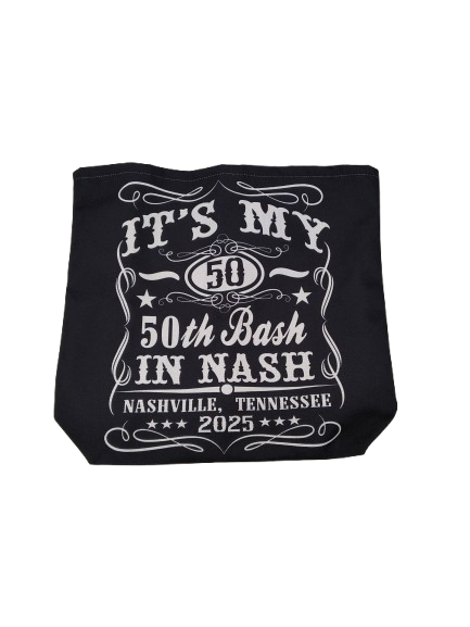 It’s My Nashville 50th Birthday Whiskey Theme Tote Bag