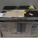 Nostalgia Retro Compact Countertop Microwave Oven - 0.7 Cu. Ft. - 700-Watts with LED Digital Display - Child Lock - Easy Clean Interior - Lavender