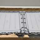 Keter Marvel Plus 71 Gallon Resin Outdoor Storage Box for Patio Furniture Cushions, Throw Pillows, Garden Tools and Pool Floats, Light Grey