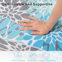 JMGBird Outdoor Chaise Lounge Cushion 70x22x4.5 Light Blue - Waterproof Patio Pool Chair Pad with Straps