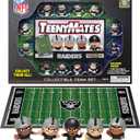 Party Animal TeenyMates NFL Action Figures Gift Set, with 11 Player Figures, Coach & Collectible Field Puzzle, NFL Football Toys for Kids & Fans,  Las Vegas Raiders