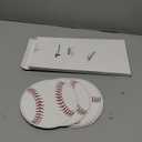 Tenceur 80 Pcs Baseball Cutouts 5.91 Inch, Sports Party Decorations DIY Paper Ball Cut Outs with Glue Points, Bulletin Board Poster Sport Theme Party Birthday Baby Shower Game Day Wall Decor Supplies
