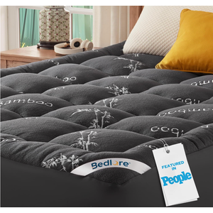 BEDLORE Full Size Mattress Topper , Pillow Top Mattress Pad