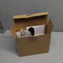 AOZITA 16-Ounce Glass Mouthwash Dispenser - Clear Glass Bottle with Pour Spout, Shot Glass, Funnel and Labels, Refillable Boston Round Bottles - 2 Pack