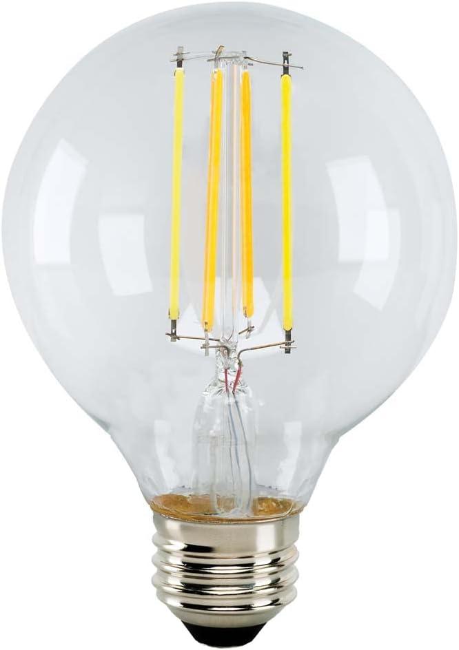 Satco S9383 LED A19 Light Bulb, 6.5W, 500L, 3000K, 25000 Hour Rating, Warm White