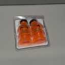 Reusable Soda Can Lids - 6-Pack Spill-Proof, Snap-On Covers for Freshness and Protection, Orange Can Toppers Set of 6