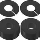 PATIKIL Clothes Dividers, 24 Pack Clothing Rack Size Dividers Blank Labels Sorting Round Separator for Closet, Black