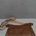 Crossbody Bags for Women Crossbody Purse for Women Vegan Leather Hobo Purses Shoulder Handbags for Daily Travel Work (1-1 Brown)