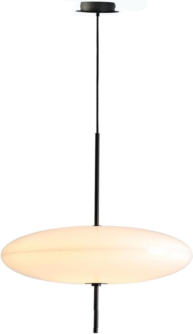 Brikey 19.7'' Nordic Acrylic Pendant Light, 5-Light Hanging Ceiling Lamp Chandelier for Dining Room Kitchen Island (White)