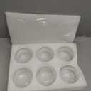 Round Glass Vases Set of 6, Clear Flower Vases for Centerpieces, Glass Bowl Vase, Small Round Vase for Living Room, Bedroom, Kitchen, Dining Table, Office, Wedding, 4 Inches
