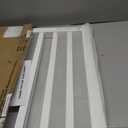 LZRS 2-Panel Wooden Free Standing Foldable Dog Gate Indoor  Solid Hardwood 24" High, Step-Over Safety Pet Gate for Doorways, Stairs & Small Spaces - Indoor Use, White