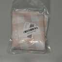 Beige Checkered Round Bar Stool Cover 13 Inch, Soft Breathable Velvet Chair Seat Cushion Slipcover for Cafe Restaurant Hotel Bar