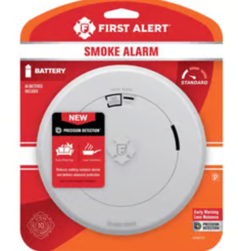 Slim Smoke Alarm, Battery Powered by First Alert