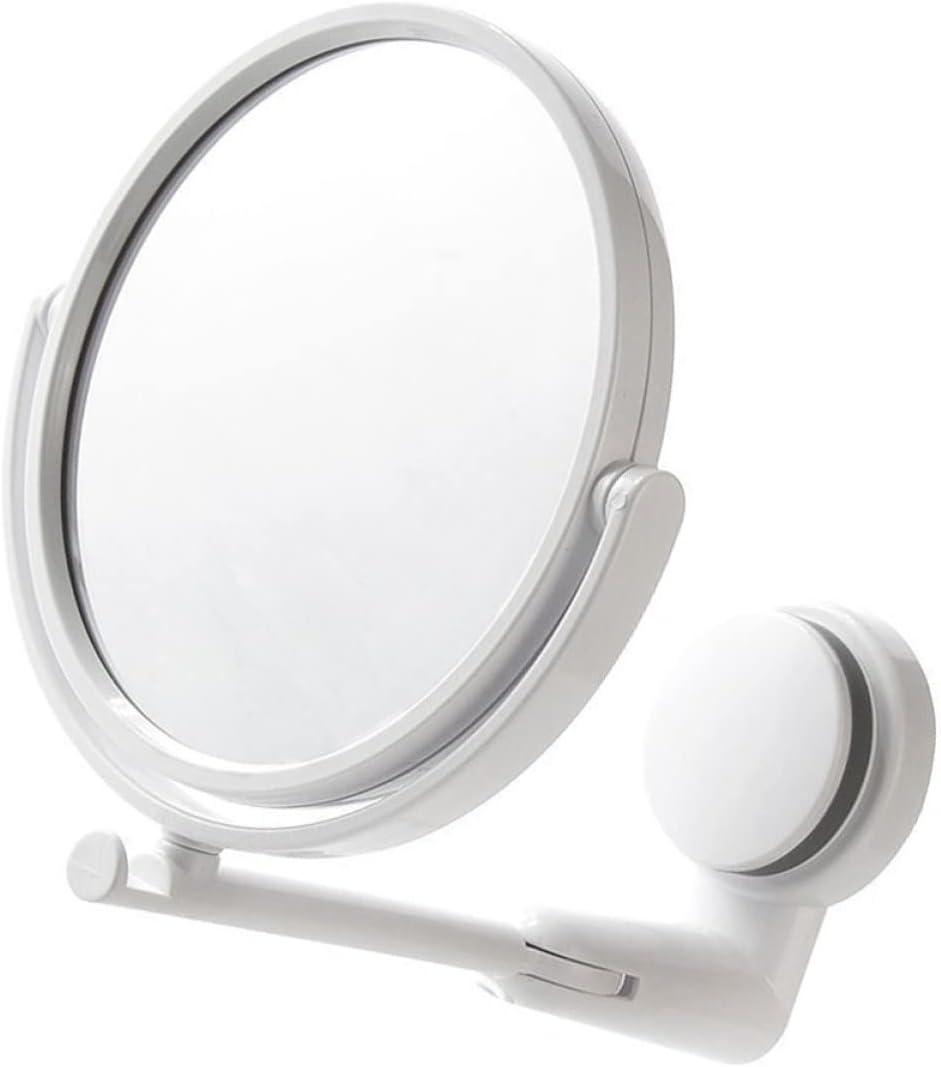 Minkissy Wall-Mounted Makeup Mirror with 10X Magnification and Adjustable Swivel Double-Sided Vanity Mirror for Bathroom Beauty Care and Fogless Shaving