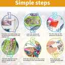 Diymood DIY Hanging Diamond Art Kits for Adults Owl, Diamond Painting Kit Pendant Special Shaped Double Sided Acrylic Sun Catcher Board Wreath Pendants Canvas Window Wall Decor 8 x 8 Inch (Colorful-1)