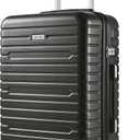 Carry on Luggage 22x14x9 Airline Approved with Spinner Wheels, Hardside Lightweight 20" Carry on Suitcase Airline Approved TSA Lock (Black)