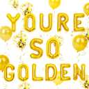 23 PCS You're So Golden Balloons - Golden Birthday Banner & Party Decorations
