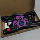 PHOEPET No Pull Dog Harness Medium Reflective Front Clip Vest with Handle,Adjustable 2 Metal Rings 3 Buckles,[Easy to Put on & Take Off](M, Purple)