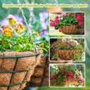 Legigo 3 Pack 12 Inch Hanging Basket Coco Liners Replacement, 100% Natural Round Coconut Coco Fiber Planter Basket Liners for Hanging Basket Flowers/Vegetables
