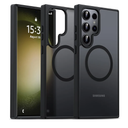 Oterkin Magnetic for Samsung Galaxy S23 Ultra Case Matte, S23 Ultra Phone Case Compatible with MagSafe Frosted Translucent Shockproof Anti-Scratch Slim Fit Case Military Grade Protection (Black)