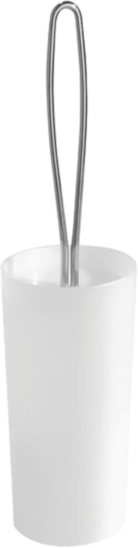 iDesign Toilet Brush and Holder for Bathroom - Clear
