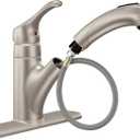 Moen Renzo Spot Resist Stainless One-Handle Pullout Kitchen or Laundry Faucet Featuring Power Clean, CA87316SRS