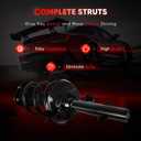 cciyu Front Complete Struts shock and Struts Fits for 2013 2014 2015 2016 2017 for Honda for Accord 272971 272970 Quick Struts Assembly -2PCS