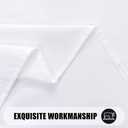 Smiry Rectangle Table Cloth, Waterproof Anti-Scratch Polyester Tablecloth, Decorative Washable Fabric Table Cover for Dining, Buffet, Parties and Outdoor, 60x120, White