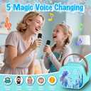 Frozen Toys for Girls Mini Karaoke Machine for Kids Princess Toys 3 4 5 6 7 8 9 10 Year Old Girl Birthday Gifts Kids Toys Toddler Wireless Microphones