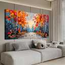 Canvas Wall Art Decor Wall Art Pictures for Living Room Canvas Art Wall Decor Vintage Nature Wall Art Prints Mountain Botanical Wall Art Decorations Artwork for Walls Bedroom Office Decor 20" X 40"