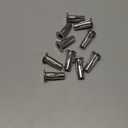 Awclub M5 Multi-Grip Rivet Nuts, 10pcs Pre-Bulbed Shank Flat Head Threaded Insert Nut 304 Stainless Steel Plus Nuts Construction Fasteners for Industrial