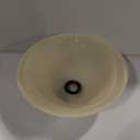 Glass Lamp Shade Replacement for Torchiere Floor LampsLamp Shade for Floor Lamp Compatible with E26 Socket, Standing Lamp Replacement Shade, Alabaster Glass Bowl Shade,E26 Socket Not Include (Amber)