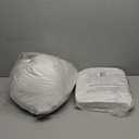 18x18 Decorative Throw Pillow Inserts-Down Feather Pillow Inserts-Square-Cotton Fabric-Set of 2-White.