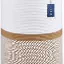 COMSE Extra Large Blanket Basket, Tall Woven Storage Basket, Nursery Hamper, 15.7x 21.7, Cotton Rope Laundry Hamper for Toys Clothes Towels, Blend White/Camel