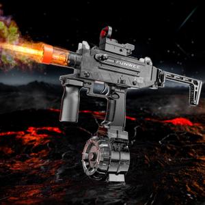Funwee 2025 New Electric Water Gun with Type-C Charging Port, Foggy Effect Water Guns for Adults & Kids Ages 8-12, Powerful Automatic Squirt Gun Shooting 100+ Times, Long Range Water Blaster(Black)